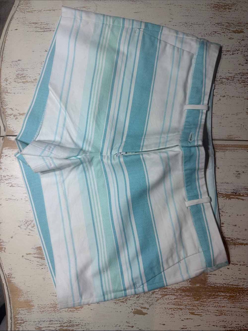 Michael Kors Aqua and White Shorts